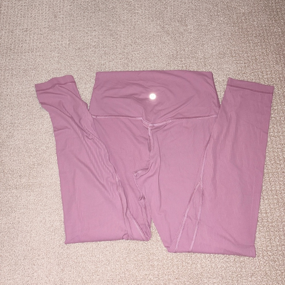 Lululemon Velvet Dust Ribbed Leggings